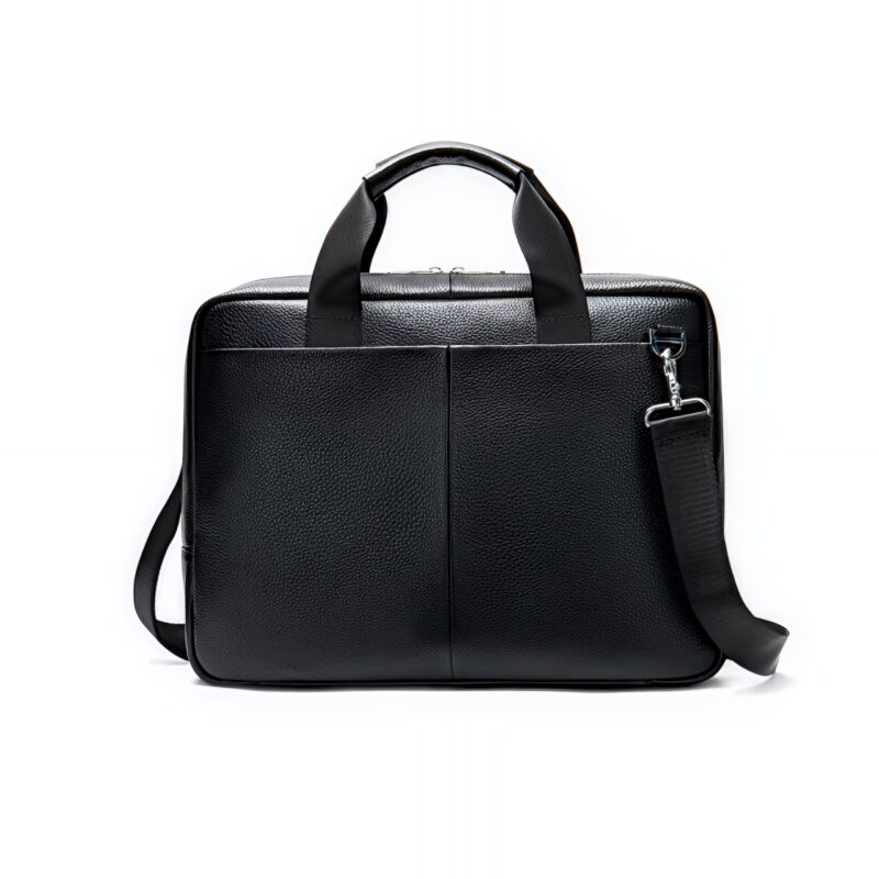 Sacoche homme en cuir véritable pour ordinateur et documents