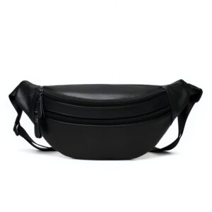 Sac banane en cuir grainé