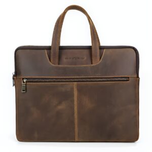 Sacoche homme luxe en cuir vieilli
