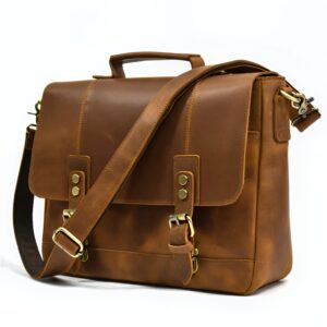 Sacoche cuir homme, cartable professionnel avec protection ordinateur